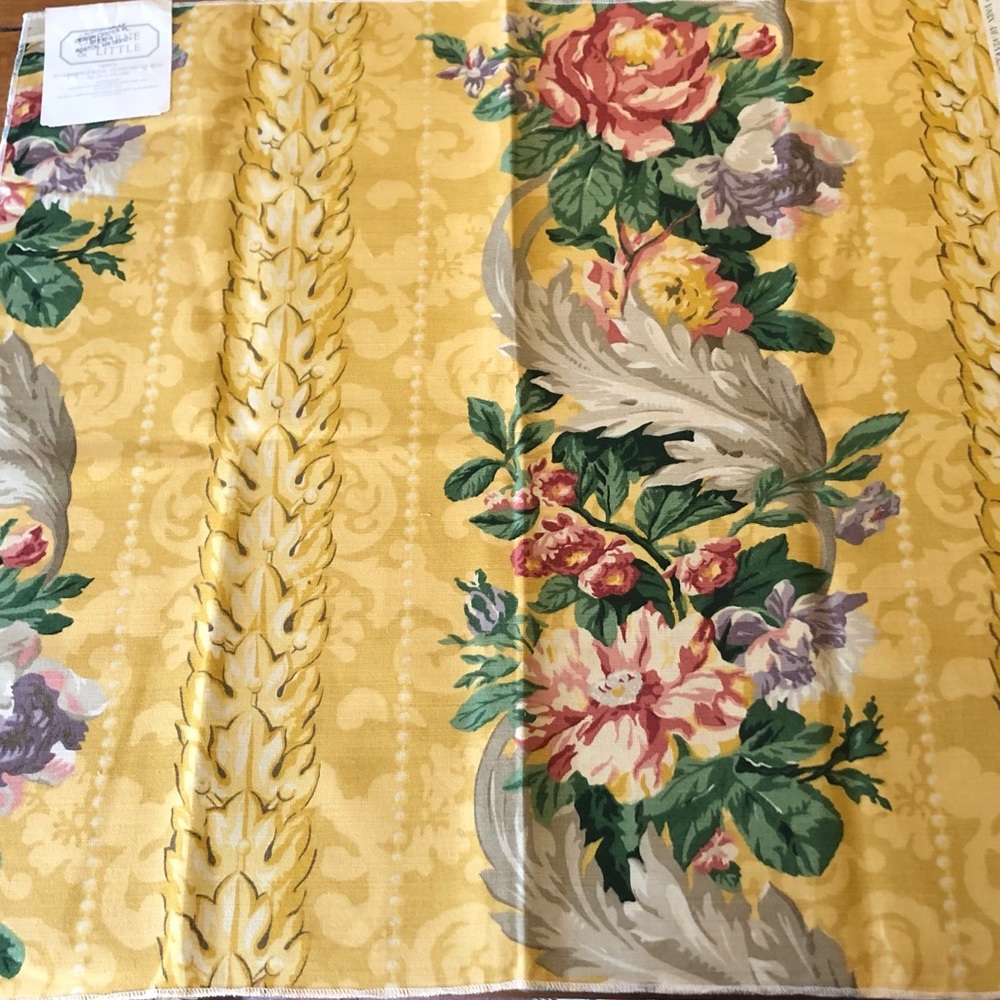Designer Fabric Sample/Nina Campbell for Osborne & Little/Linen & Cotton/26”x26”